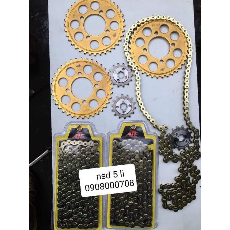 Nhông sên dĩa ATE hàng loại 1 gắn được mọi dòng xe