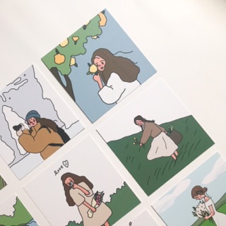Postcard cô gái (set 9 tấm)