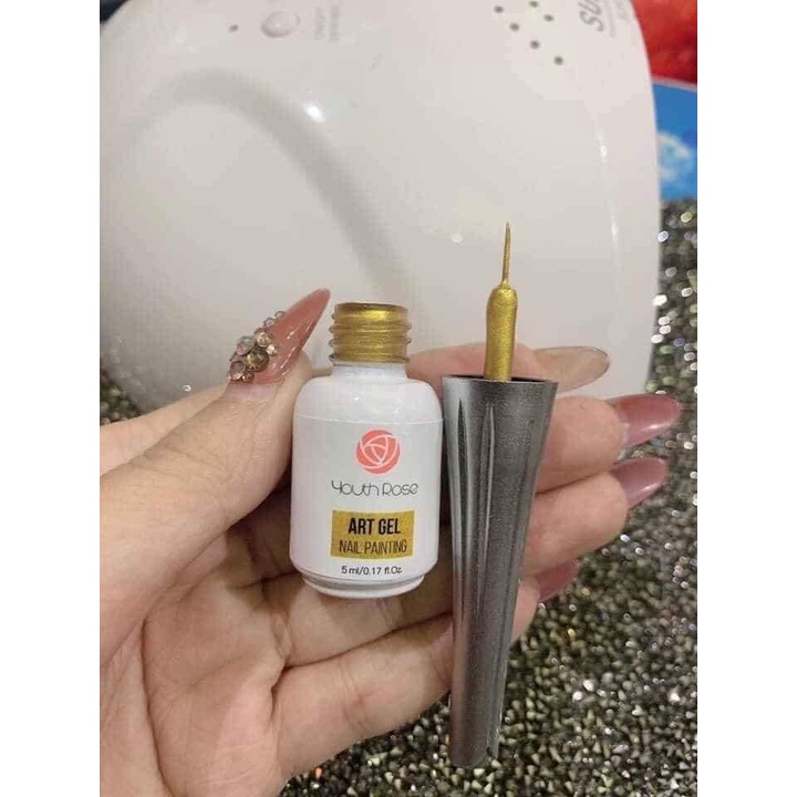 Cọ nét hoa hồng làm móng tách lẻ màu (freeship)