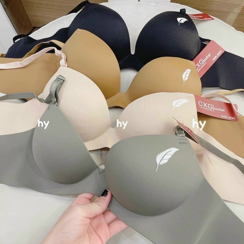 Áo ngực cao su non ko gọng, áo lót bàn tay siêu êm hình lá A01