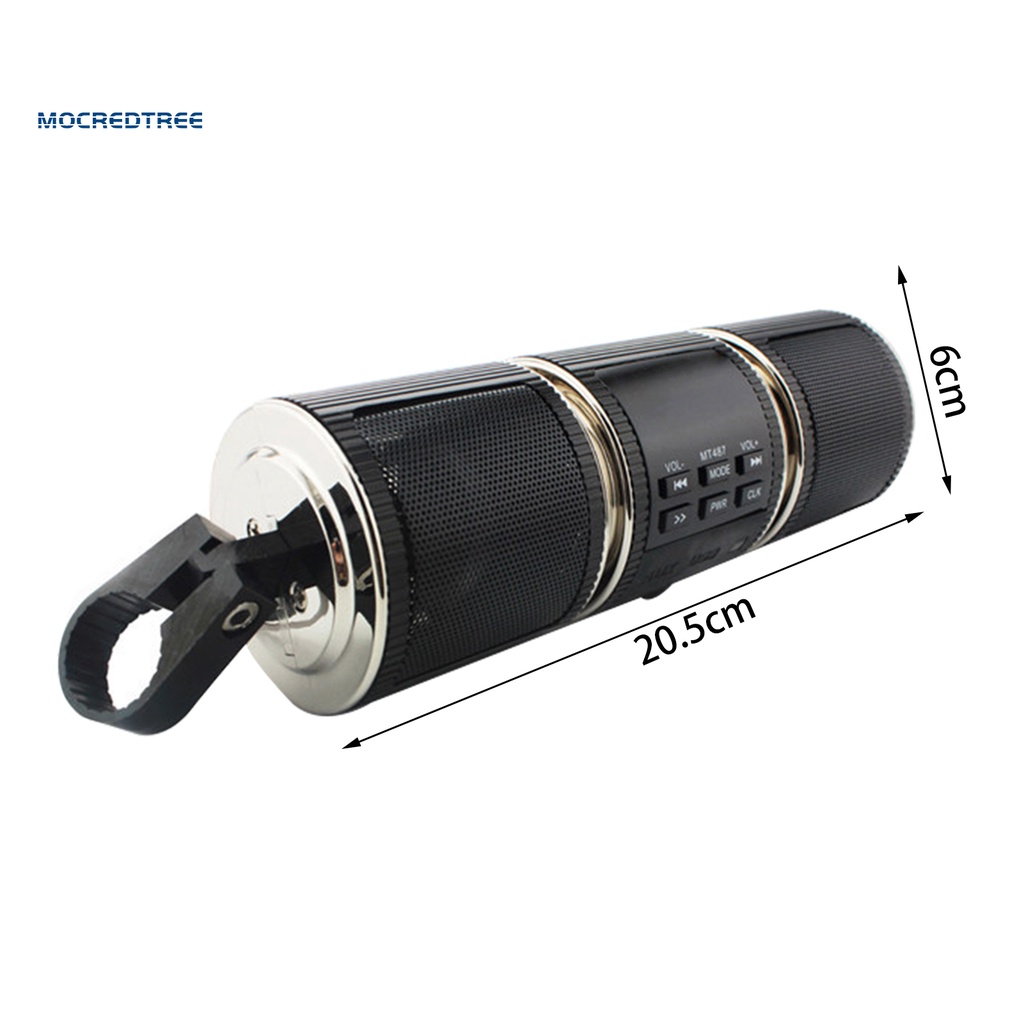 Loa bluetooth đa năng MT487 gắn tay lái xe máy chất lượng