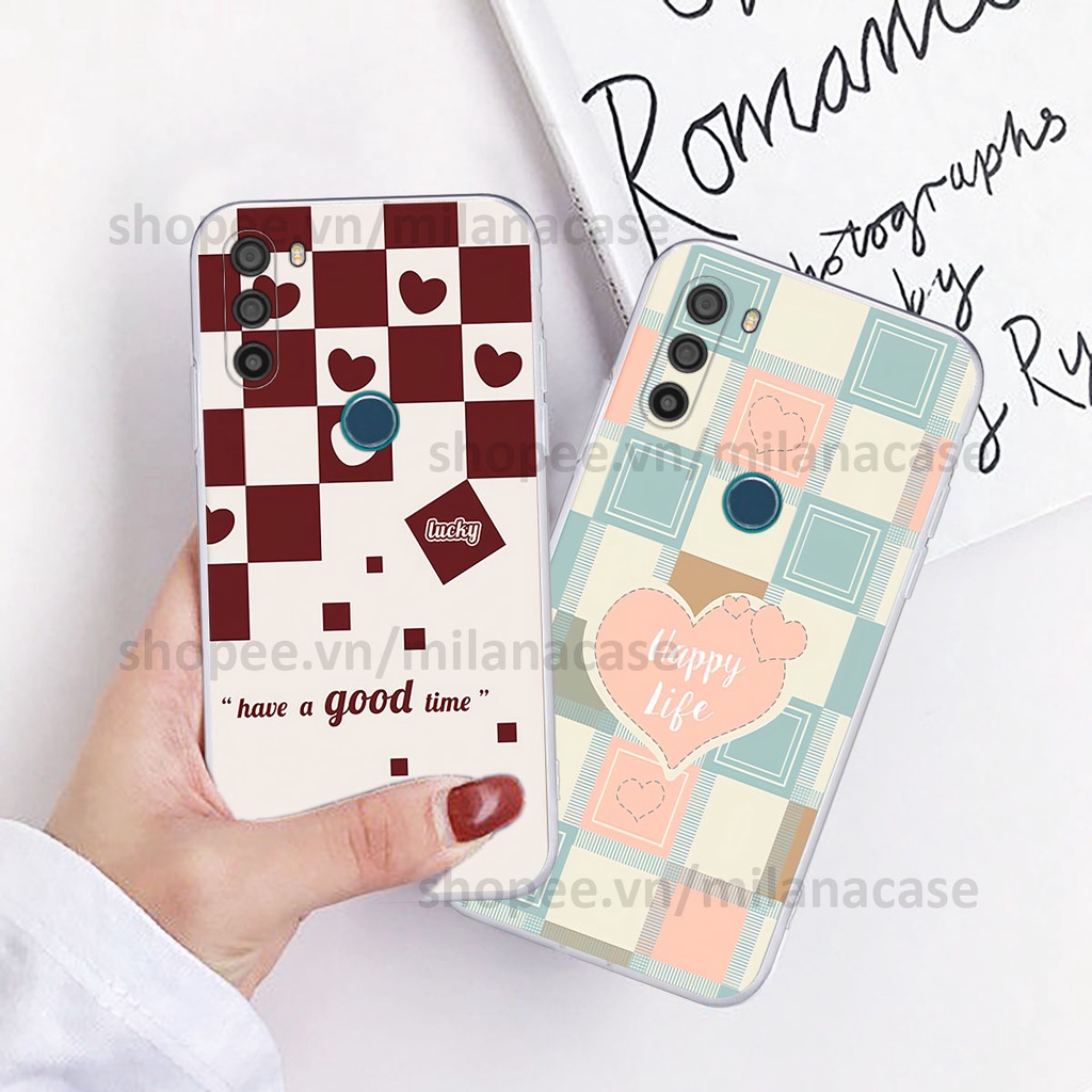 Ốp Vsmart Active 3 caro họa tiết nhiều màu sắc siêu đẹp thời trang cá tính