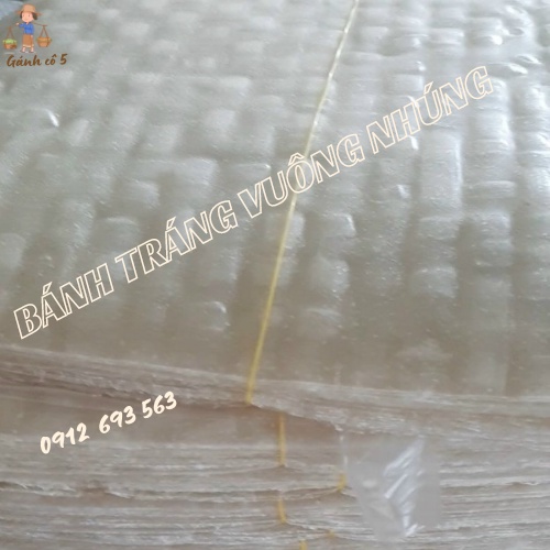 Bánh tráng vuông nhúng Bình Định | Bánh tráng vuông nhúng dẻo| 1 ràng