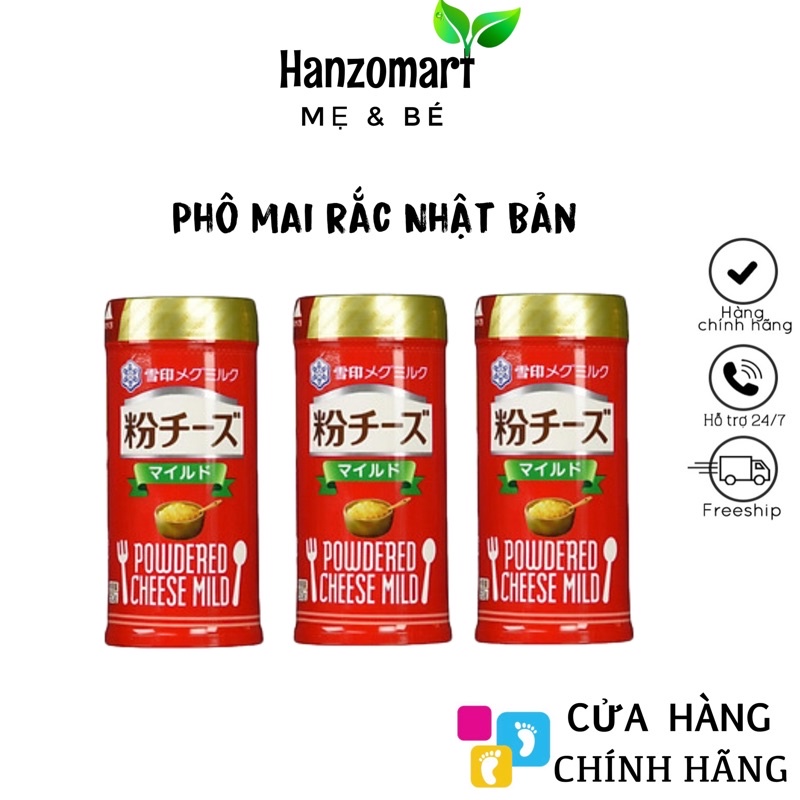 Phô mai rắc cho bé ăn dặm nội địa Nhật Bản cho bé từ 6m+