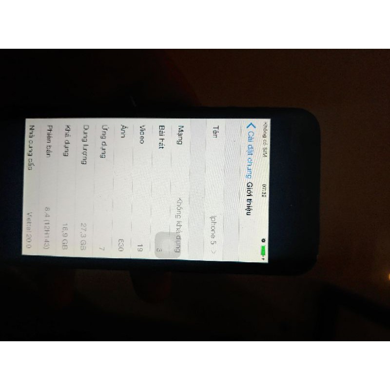 Main Iphone 5 lock 32gb ios 8. chưa unlock sim