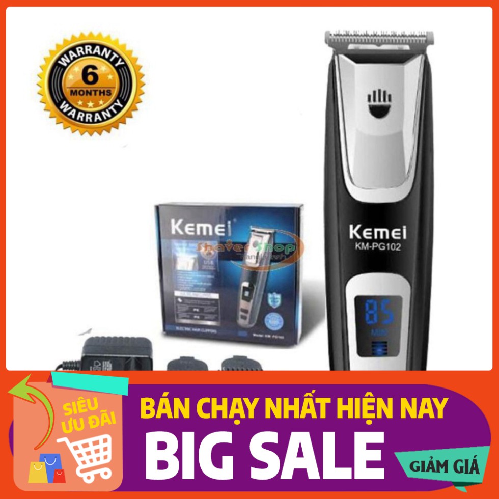 [FREE SHIP] 💥HÀNG CHÍNH HÃNG💥 Tông Đơ Cắt Tóc Tạo Viền KEMEI- PG103+ Tặng kèm 2 kéo cắt tỉa💥SIÊU HOT💥