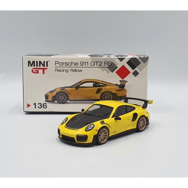 Xe Mô Hình Porsche 911 GT2 RS 1:64 MiniGT ( Vàng )