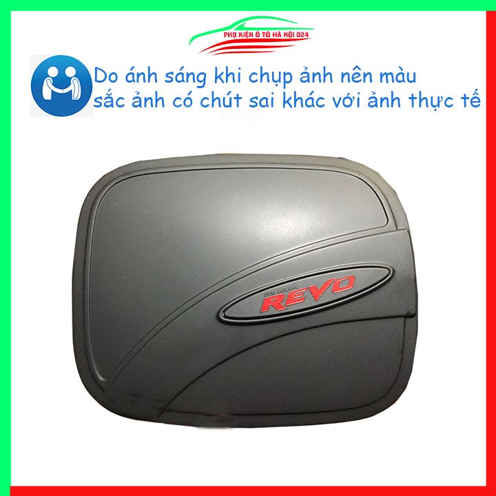 Ốp nắp xăng Hilux Revo 2016-2023 mạ crom bảo vệ chống trầy trang trí ô tô