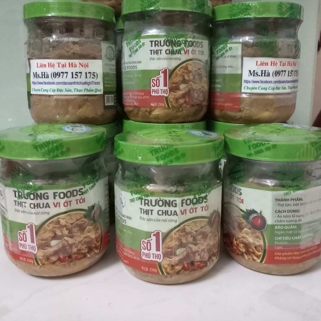 Thịt chua vị tỏi ớt Trường Foods- hãng Thịt chua số 1 Phú Thọ, hàng chuẩn VSATP, ISO,OCOP 4 sao | BigBuy360 - bigbuy360.vn