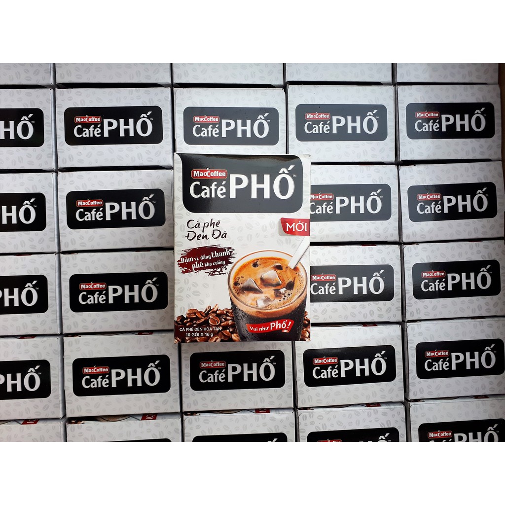 Cafe Phố Đen Đá (hộp 10 gói x 16gr)