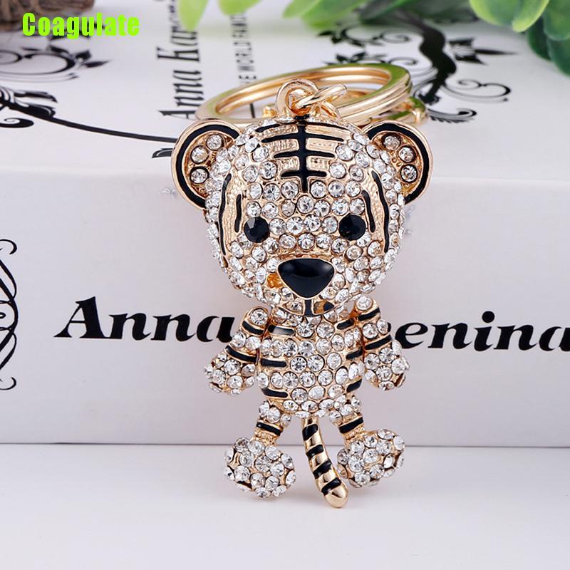 Móc khóa hình cọp 3D dễ thương độc đáo