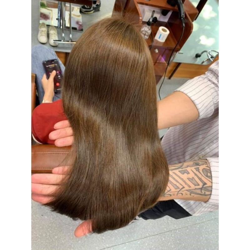 Thuốc Nhuộm Tóc Màu Nâu Gỗ, nâu ánh vàng ( tông vàng )  - Hair CAre Q4