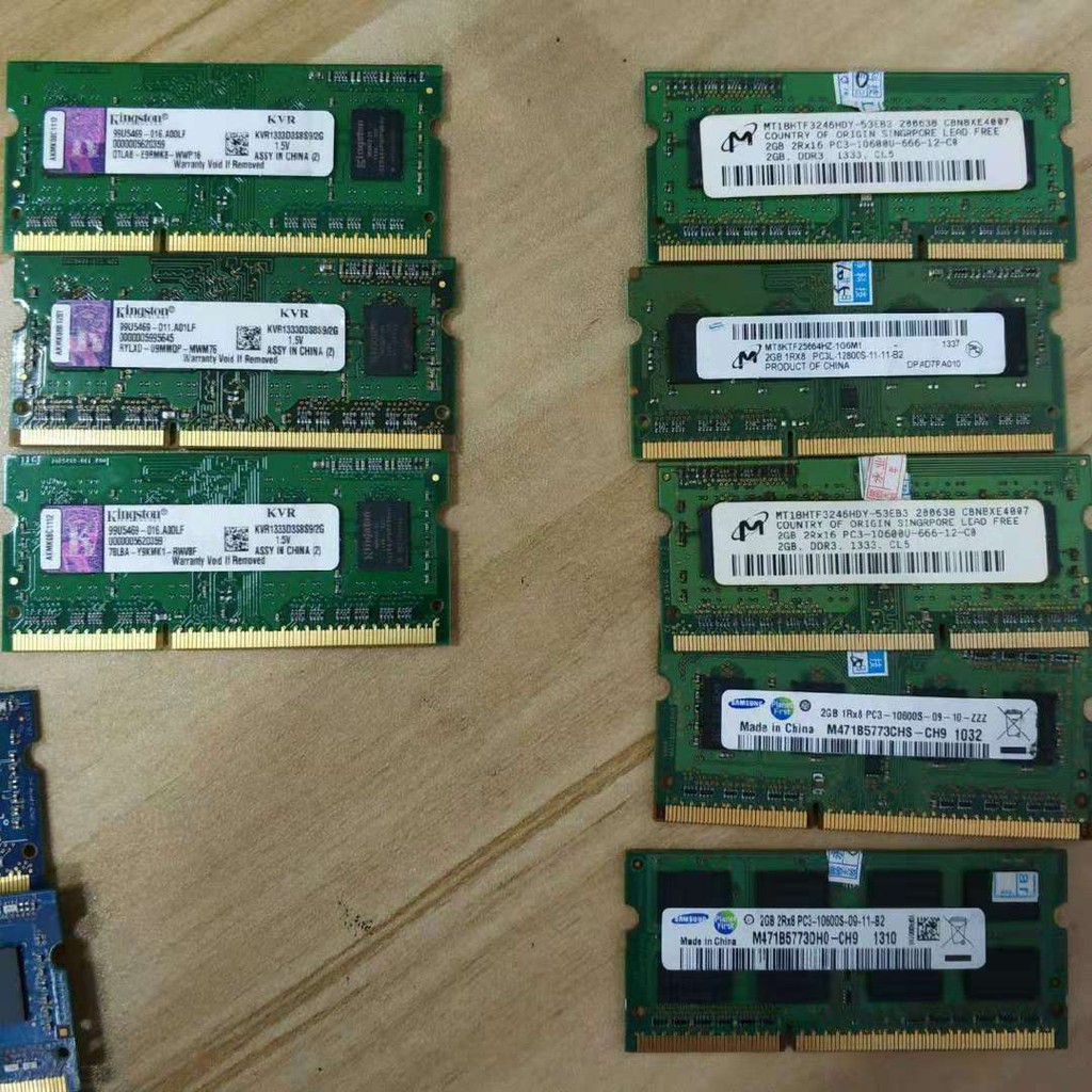 Laptop Sodimm Ddr3 Ram 2gb Ddr3L 2gb Pc3-10600S Pc 10600 1333 Pc8500 1066mhz Mhz