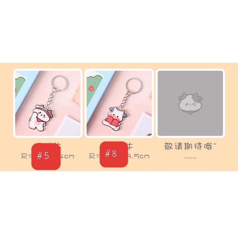 Móc khóa Bò Sữa đáng yêu nhiều hình