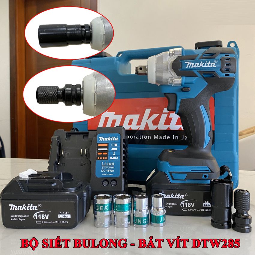 Máy Siết Bulong Makita 118V, Bắn Bu lông Không Chổi Than, Máy Vặn ốc, Bắt Vít, Khoan Búa 100% lõi đồng