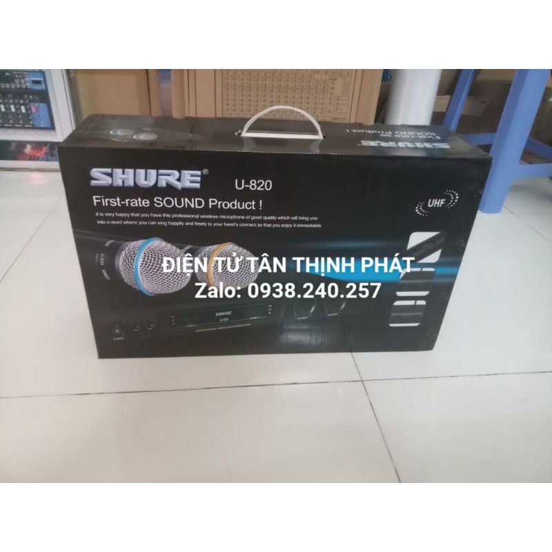 (ẢNH THẬT)Micro không dây shure u820- shure u820- micro u820