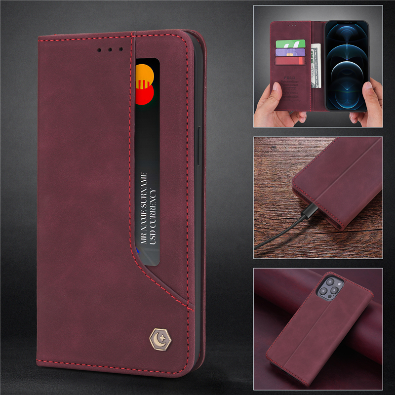 Leather Case Redmi Note 10 9T 10s K40 POLA Fashion Auto Closing Card Slot Magnetic Wallet Flip Xiaomi 11 10T Lite POCO M3 X3 Pro NFC Cover Casing