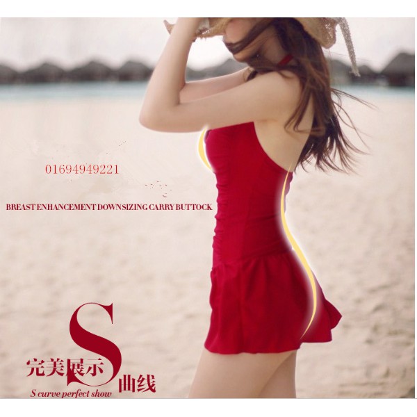 Đồ bơi nữ bikini một mảnh thanh lịch kín đáo kiểu Hàn