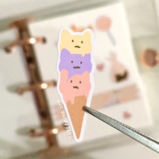 Set sticker đồ ngọt và mèo