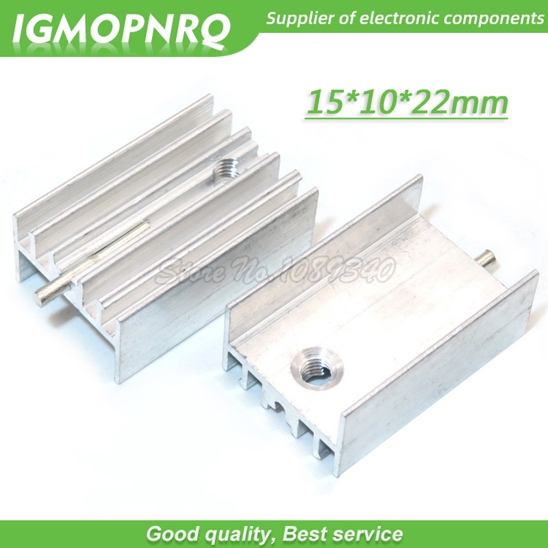 Set 10 Bộ Tản Nhiệt 15 * 10 * 16 / 20 / 22 / 25 / 30 / 40 / 50mm TO-220 Cho Máy Bán Dẫn IGMOPNRQ