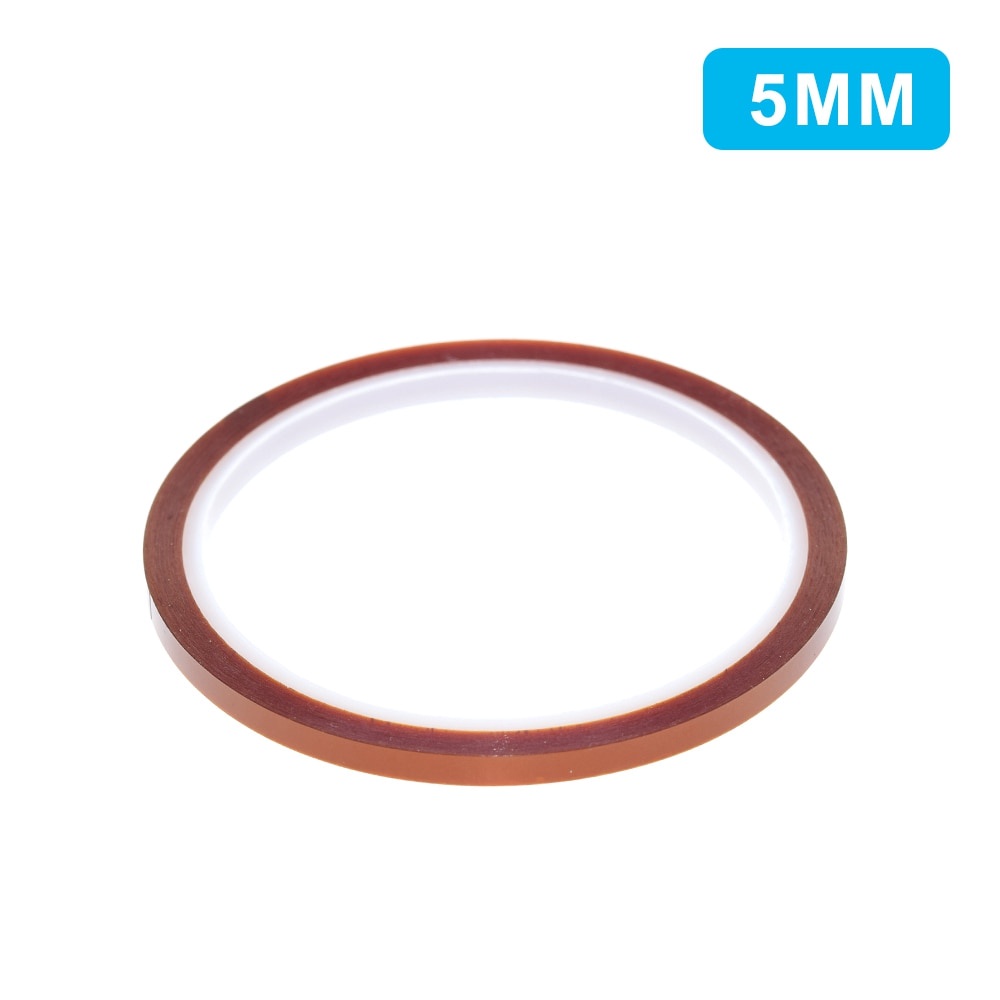 Cuộn băng keo polyimide chịu nhiệt cao kích thước 33m x 5-40mm 10mm