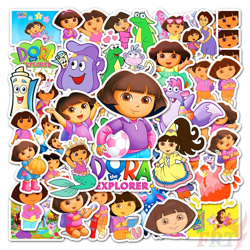 ❉ Hình Dán Dora The Explorer Series 01 ❉ Bộ 50 Miếng Dán Chống Thấm Nước Thời Trang