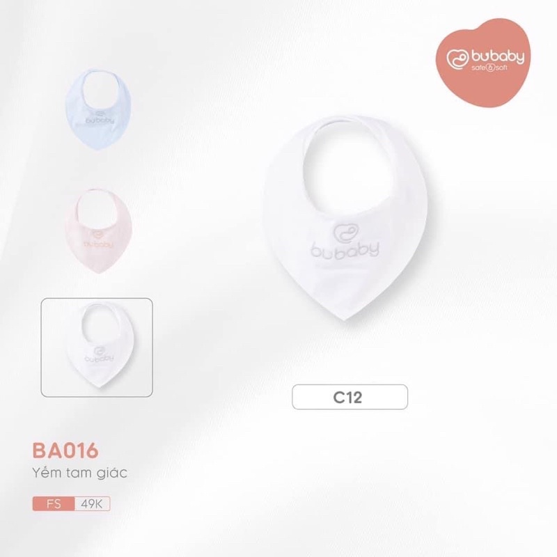 Bu Baby - Yếm tam giác giữ ấm cổ, mềm mại, an toàn cho bé BA016