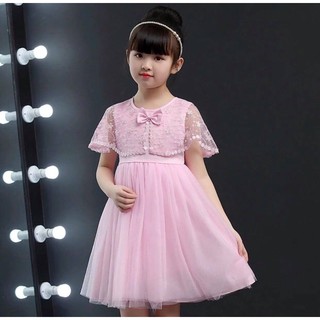 ĐẦM REN ĐÍNH NƠ BÉ GÁI