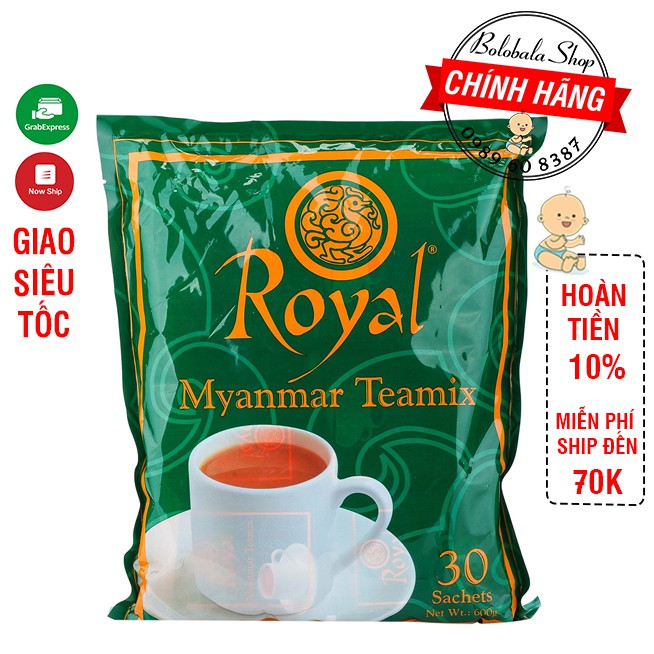 [Date 2024] Trà Sữa Hòa Tan Royal Myanmar Teamix (30 Gói)