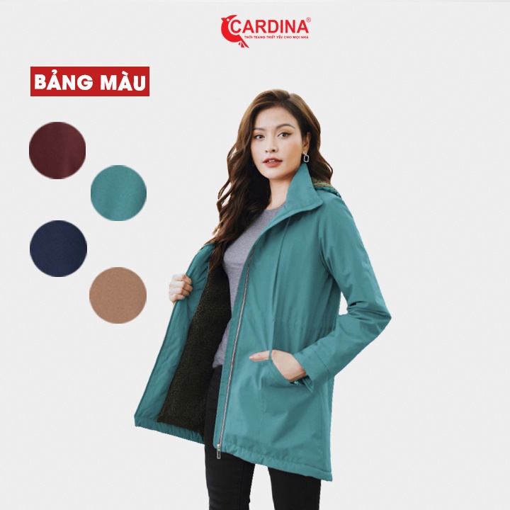 Áo Parka Nữ 𝐂𝐀𝐑𝐃𝐈𝐍𝐀 Lót Lông Cừu Cấp Siêu Nhẹ, Siêu Ấm, Chống Thấm Nước PKF