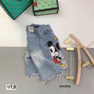 Quần jean ngố mickey