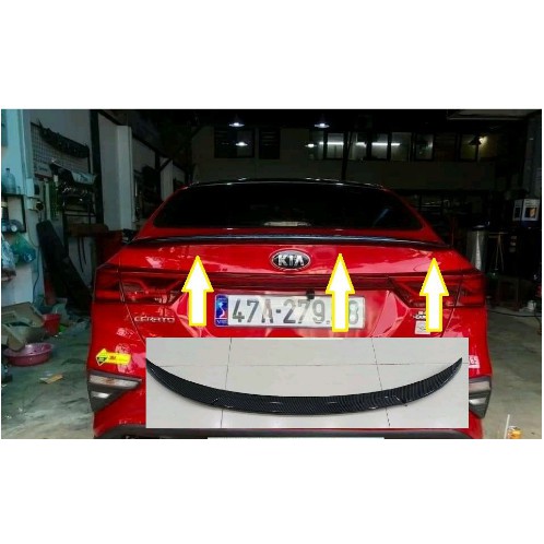 Đuôi Gió Liền Cốp Carbon Kia Cerato 2019-2021 Cao Cấp