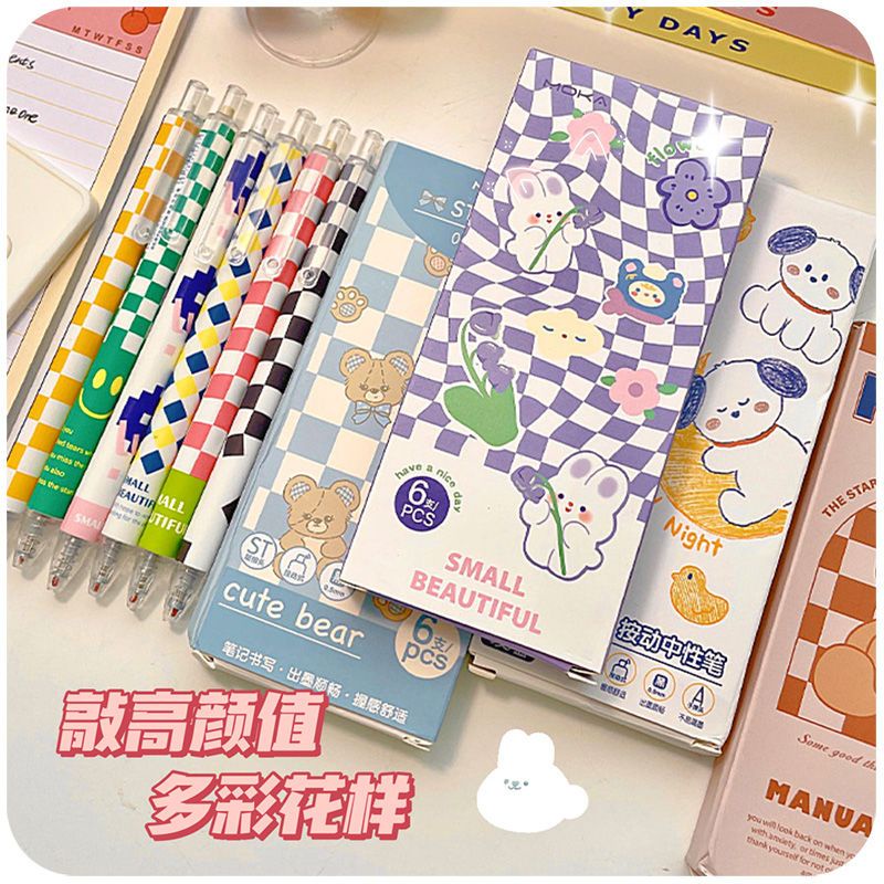 Bút Bi Mực Đen Dạng Nhấn Nhanh Khô Tiện Dụng Cho Học Sinh