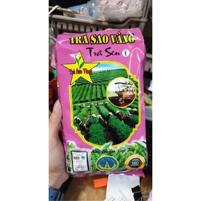 Trà pha trà đá hương ( Lài , Lá dứa, sen) hiệu SAO VÀNG, gói 350gr