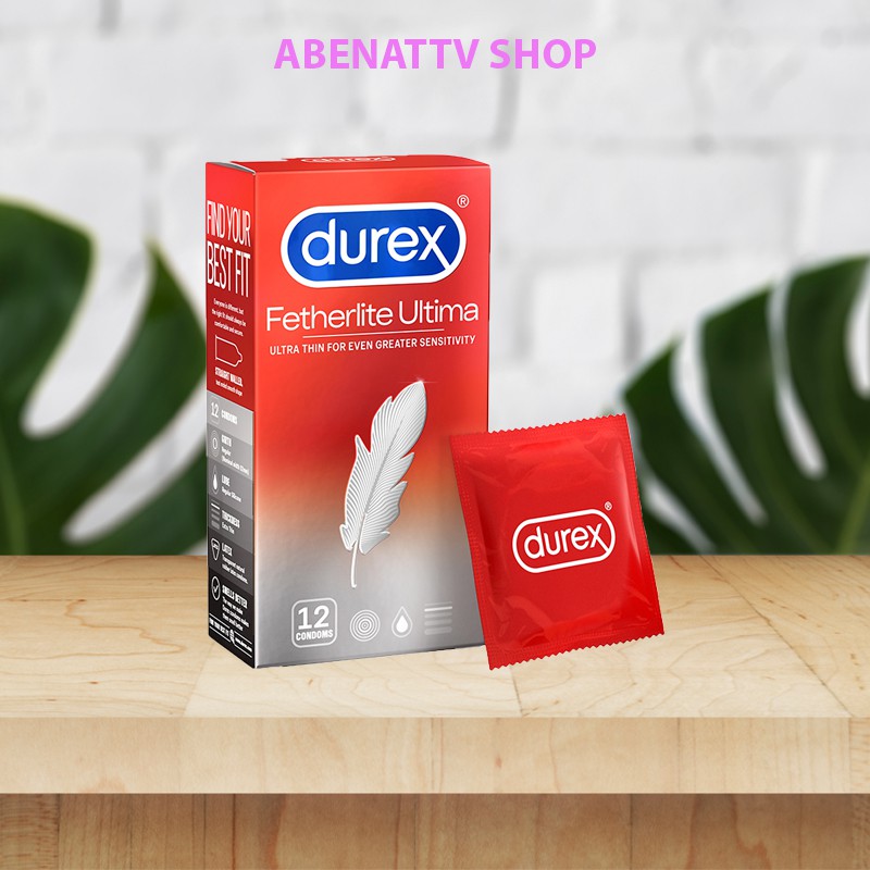 [freeship]Bao Cao Su Durex Fetherlite Siêu Mỏng - Hộp 12 Cái