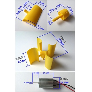 Tua Bin Gió Mini Dùng Dạy Học DIY