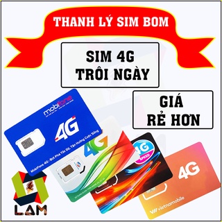 Thanh Lý Sim 4G bị Bom trôi ngày - 12FD50 12MDT50 MDT250A UMAX50N 12AG50 DTHN | Sim 4G 1 Năm Mobifone Viettel Vinaphone