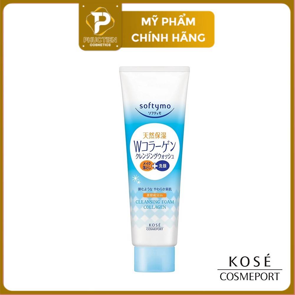 Sữa Rửa Mặt Nhật Bản Kose Softymo Collagen Cleansing Foam White 230g