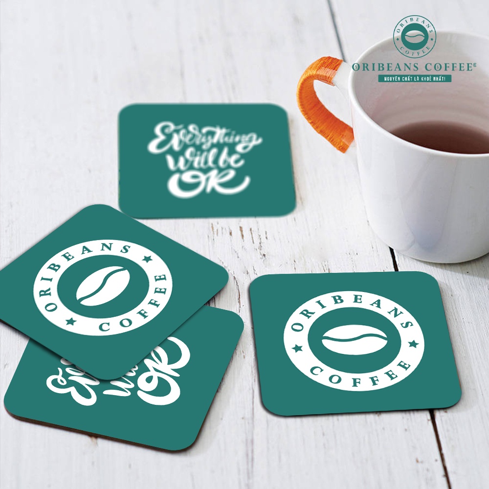 Đế lót ly cà phê ORIBEANS, miếng lót ly, lót cốc chống trượt, bằng giấy ép cao cấp, bảo vệ môi trường, tiện lợi, an toàn | BigBuy360 - bigbuy360.vn