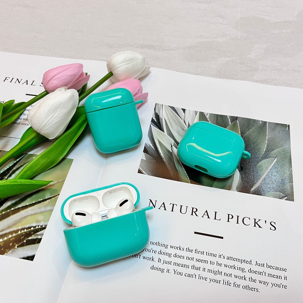 Vỏ Bảo Vệ Hộp Sạc Tai Nghe Bluetooth Bằng TPU Mềm Màu Kẹo Cho Airpods 1 2 Pro 3