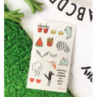 Combo 10 Hình xăm mini cá tính DIY phong cách