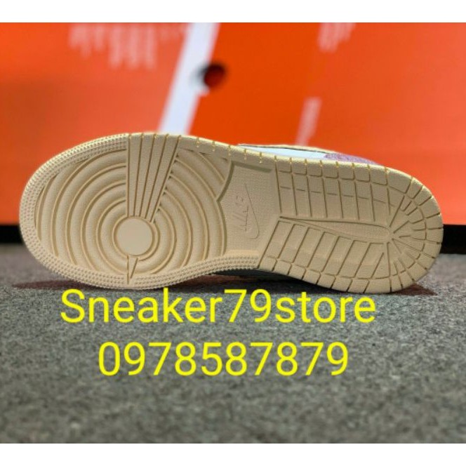 Giày Nike Air Jordan 1 Low Strawberry Ice Cream CW7104-601 Women  Hình Ảnh Độc Quyền