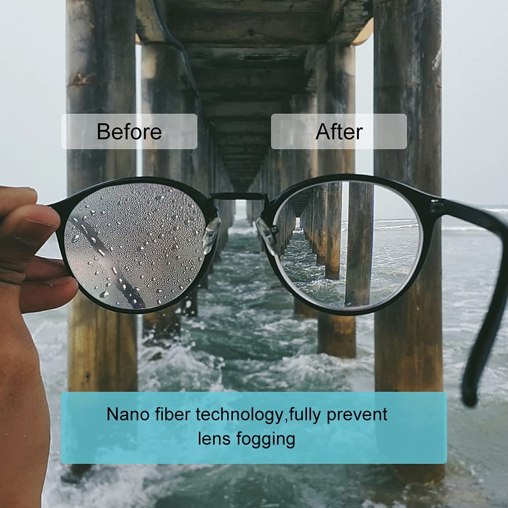 Khăn Lau Mắt Kính Vải Da Lộn Sợi Nhỏ Chống Ẩm Chống Sương Mù Tái Sử Dụng Được