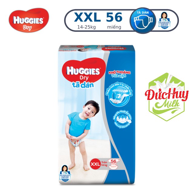 Tã Dán Huggies M76/L68/XL62/XXL56_Duchuymilk