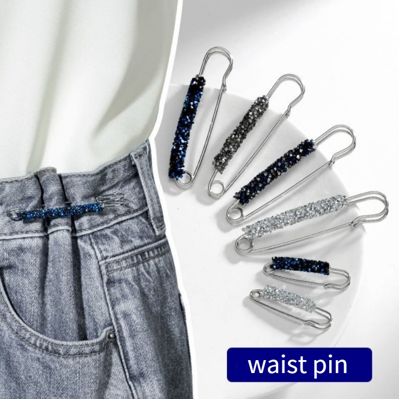 Ghim Cài Áo/Áo Khoác Cardigan Cố Định Chống Ánh Sáng Đính Pha Lê Nhân Tạo Thời Trang Dành Cho Nữ