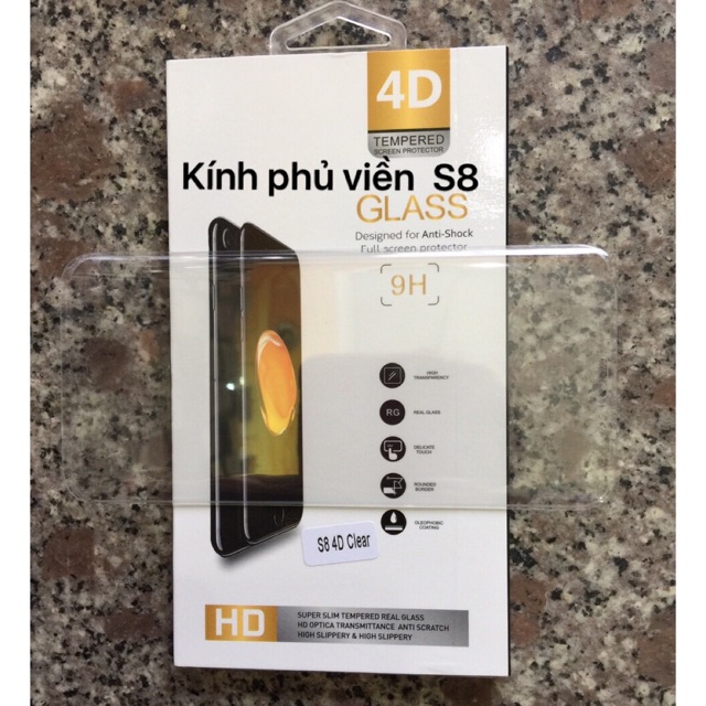 Kính cường lực S8 full màn trong suốt