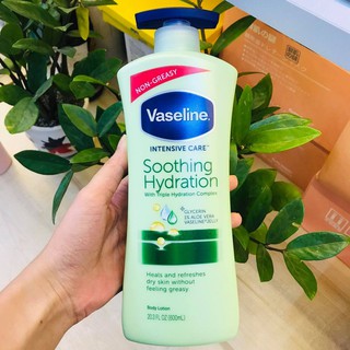 SỮA DƯỠNG THỂ VASELINE Intensive Care Aloe Soothe Body Lotion 725ml ( Xanh Lá ) - SHOP DIỆU HUYỀN