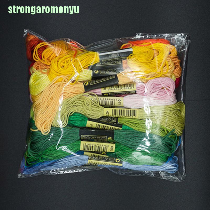 Set 24/ 100/ 50 Cuộn Chỉ Thêu Chất Liệu Cotton Chất Lượng Cao