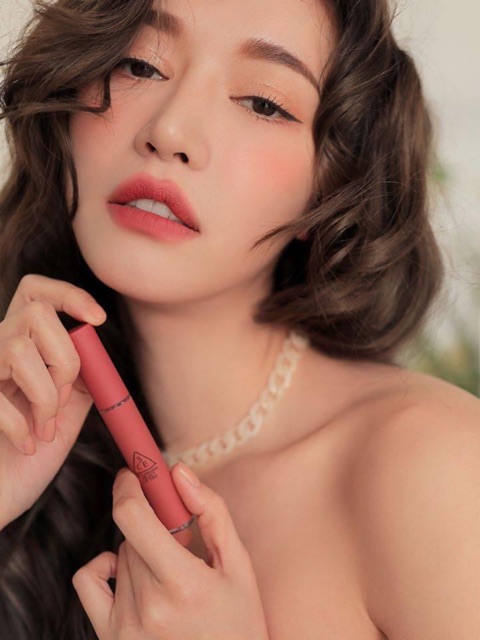 Son kem lì 3CE VELVET LIPTINT CHEEKY  ROSE - Hồng đất💄💄 màu mới 2020