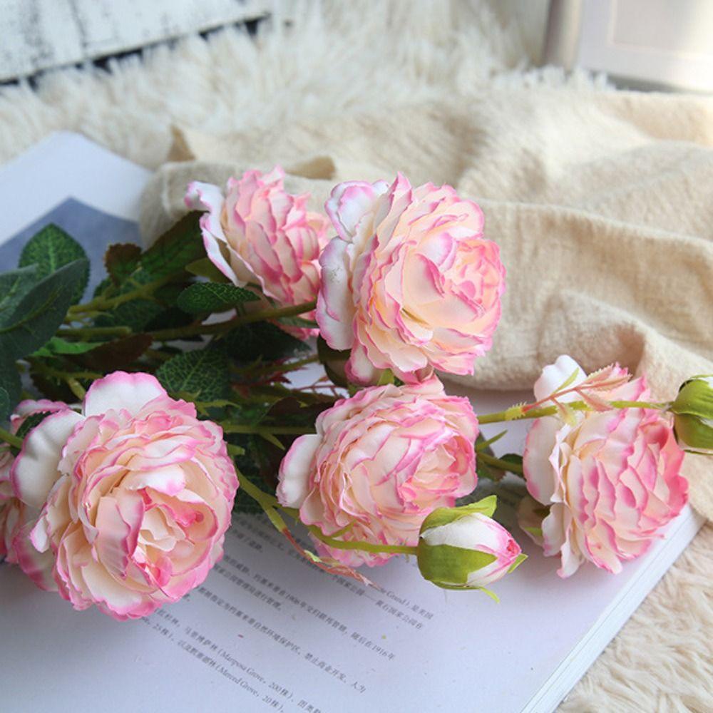 Hoa Mẫu Đơn Giả Bằng Lụa Nhiều Màu Trang Trí Phòng Khách / Sân Vườn